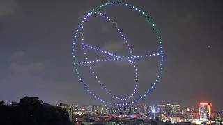 2018-5-17 电子科技大学中山学院  200台无人机表演