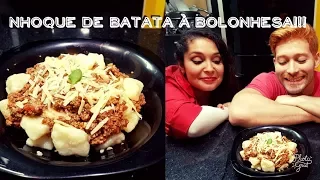 Massas - Nhoque de batata à bolonhesa