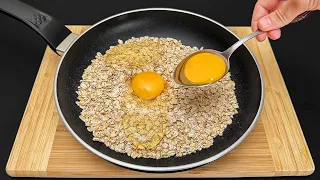 Mix eggs with oatmeal! This recipe is so delicious that I cook it almost every day!