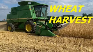 Michigan Wheat Harvest 2022. JOHN DEERE Combine 9500!