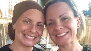 Identical twin sisters in Alberta both battling stage 4 breast cancer