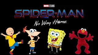 Spider-Man No Way Home Trailer Reaction! Caillou, Phineas, Elmo & Spongebob