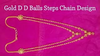 Gold D D Balls Steps Chain Design | Gold Balls Chain | Gold Lakshmi Ramya
