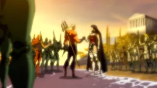 Aquaman and Wonder Woman Truce Flashback - Justice League: The Flashpoint Paradox