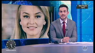 Chegada de Angelique Boyer no Brasil- Jornal do SBT