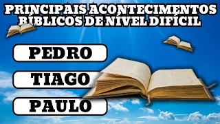 QUIZ DOS PRINCIPAIS ACONTECIMENTOS BÍBLICOS | 40 PERGUNTAS DE NÍVEL DIFÍCIL
