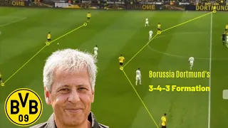 Borussia Dortmund's 3-4-3 tactics | Lucien Favre | Striker Roles of Reus & Haaland