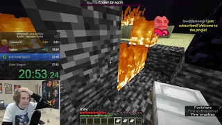 XQC NEW MINECRAFT SPEED RUN RECORD