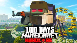 I Spent 100 Days in a CHERNOBYL Zombie Simulation in Hardcore Minecraft