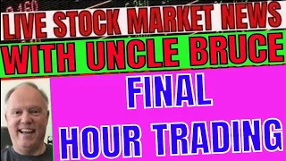 DOW DROPS 500 POINTS GME UNDER $28 LIVE STOCK TRADING IN PLAIN ENGLISH WITH UNCLE BRUCE