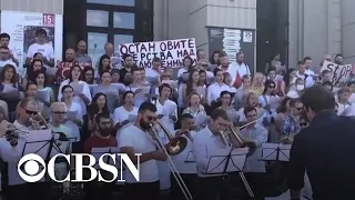 Bringing music to the front lines of the Belarus protests