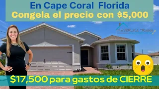 Cape Coral Florida casas nuevas construcción 🏠Congela el precio con $5,000 Invierte en tu nueva Casa