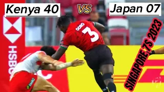 Kenya vs Japan Singapore 7s 2023 Full Match Highlights  9th Place Semi Final | World Rugby 7s Series