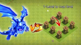 Electro dragon vs archer tower challenging video [clash of clans]#gaming #clashofclans