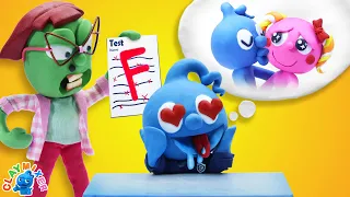 She Cans Read Tiny's Mind. It’s A Curse! Stop Motion Cartoon By Clay Mixer Friends