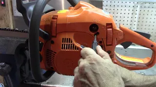 Husqvarna chain saw carb adjustment