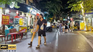 Vietnam Nightlife 2023 - Hanoi Old Quarter Walking Tour | 4K HDR 60FPS