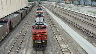 NS 8114 on E-MHSNRM Enters the Springfield Missouri Rail Yard