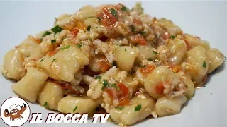 542 - Gnocchi al sugo di canocchie o cicale di mare..importante è abbondare! (primo di pesce facile)