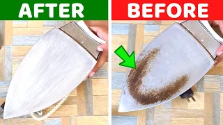 2 Easy Method to Clean Iron Bottom Plate With Salt and Toothpaste | House keeper