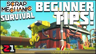 Beginners Guide, Tips and Tricks! Things I Wish I Knew Starting Scrap Mechanic Survival | Z1 Gaming