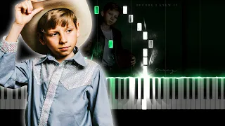 Mason Ramsey - Before I Knew It karaoke piano cover