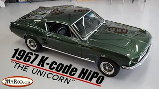 This 1967 K code Mustang... is 1 of 2 IN THE WORLD as built by Ford!