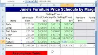 Excel Magic Trick 285: Markup On Sell Price Formula