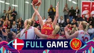 Denmark v Montenegro | Full Basketball Game | FIBA Women's EuroBasket 2023 Qualifiers