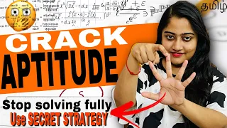 Study only these topics to clear APTITUDE ROUND in SMART way(தமிழ்)🔥🚀 APTITUDE PREPARATION GUIDE