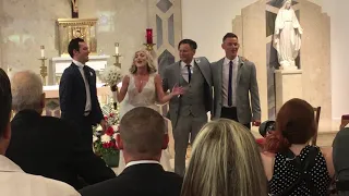 Bridal Party sings "Stand By Me" live at Wedding
