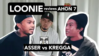 LOONIE | BREAK IT DOWN: Rap Battle Review E158 | AHON 7: ASSER vs KREGGA