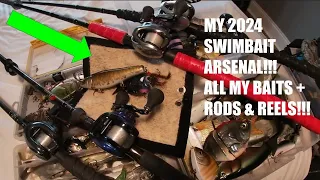 My FULL SWIMBAIT TOUR For 2024!!! All My Baits, Rods & Reels!!!