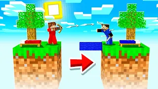 Minecraft Bedwars, but you only get ONE BLOCK!