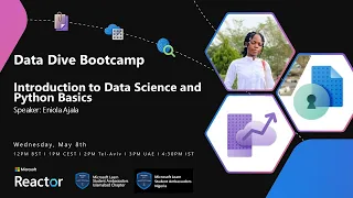 Data Dive Bootcamp I EP01 Introduction to Data Science and Python Basics