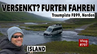 #707 Saufen wir ab? Aufpassen bei Furten! Immer Vollgas? Traumpiste F899 Island | MegaMobil MAN TGE