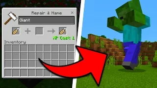 How To Spawn Hidden Giant Mobs in Minecraft Pocket Edition (Nametag Boss Addon)