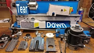 Tear Down and Wiring Upgrade + Complete disassembly, cleaning, and reassembly of mini lathe