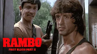 'John's Boat Is Commandeered By Vietnamese Troops' Scene | Rambo: First Blood Part II