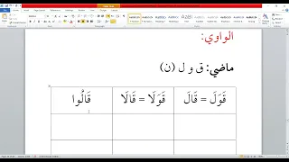 Ajwaf(waawi) ka qaidah - Part 1