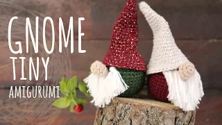 Tutorial Tiny Christmas Gnome Amigurumi | Crochet | Lanas y Ovillos in English