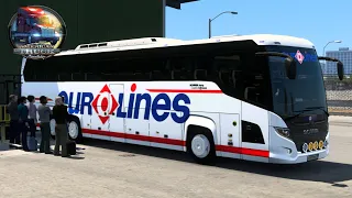 [ 1.48 ]  DLC Scania Touring HD + Passenger mod  | Free Download Bus  | American Truck Simulator Ats
