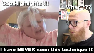I have never seen this CAP highlight technique ! - Hair Buddha reaction video #hair #beauty