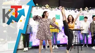 Kim Chiu and Jackie Gonzaga do a dance showdown