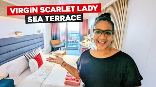 Virgin Voyages Scarlet Lady Sea Terrace Cabin Tour (Balcony)