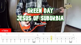 Green Day-Jesus of Suburbia bass cover (Tabs in video)