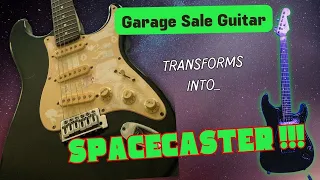 Spacecaster! Garage Sale Stratocaster Rebuild (no talking)