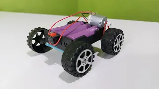 How to Make DC Motor Car At Home | Simple Project