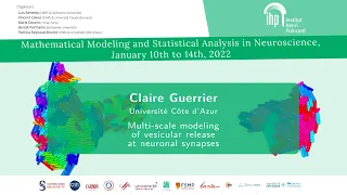 Multi-scale modeling of vesicular release at neuronal synapses