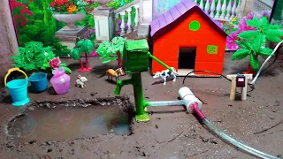 DIY making Farm Model with house for cow, pig | mini Aquarium building | Science Project.